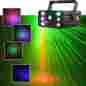 Yx-036 Unbranded Generic Projector 6 Leds Red Green Dj Disco Light Stage Xmas Party Laser Lighting Show