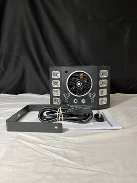 Zo05141  Zkymzl Black Bee Eye Voilet Pattern Strobe Four In One Stage Light
