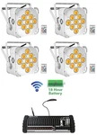 4) Rockville Best Par 60 Battery Wash Lights Wireless DMX+384 Channel Controller. Fixed Price $844.80.