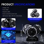 Led Laser Moving Head Rgbw Rotating Beam Stage Lights DMX512 Dj Lighting. Fixed Price $169.09.