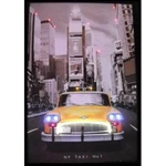 New York City Nyc Taxi Neon Led Poster Sign Times Square Wall Lamp Yellow Cab. Fixed Price $225.00.