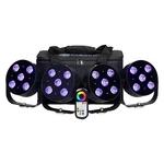 Colorkey CKU-6034 Mobilepar Hex 5 Light Fixtures 4-PACK W Carrying Case -.... Fixed Price $633.40.