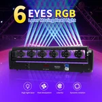 Paidun Rgb Led 6 Eyes Laser Moving Head Light Bar 500MW Wedding Big Show Event. Fixed Price $312.00.