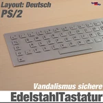 Top Stainless Steel Vandal-proof Keyboard IP65 German Anti PS/2 Din. Fixed Price $44.32.