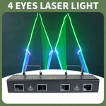 Laser 4 Lens 5 Beam Rgbw Stage Lighting Dmx Dj Disco Show Projector. Fixed Price $155.00.