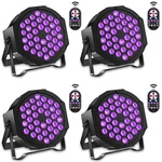 4PCS Uv 36 Led Par Stage Lighting With Remote Controller For Disco Ktv Bar. Fixed Price $79.99.