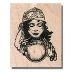 Rubber Stamp, Fortune Teller + Crystal Ball, Magic,lady,face,lady,luck,people. Fixed Price $11.25.