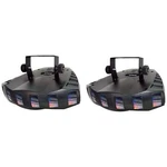 (2) Chauvet Derby DMX-512 Multi Colored Led Effects, Dj Party Lighting. Fixed Price $204.90.