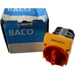 New Baco Pr 40 HB04IJ8DC 200764 Cam Switch 63A IP65 Rotary Selector 600VAC. Fixed Price $149.95.
