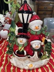 Transpac X9678 Dol Snowman Family Music Led Lights. Fixed Price $30.88.