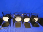 Betopper LC003-HB Led Par Lights Qty 4 W/edison Plugs, Barn Doors For Each. Fixed Price $219.99.