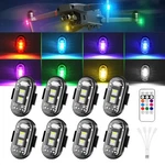 8X Rgb Led Strobe Lights Wireless Usb Charging Flash Lamp With Remote Control. Fixed Price $21.54.