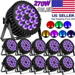 Uking 270W Led 18 Par Stage Dmx Rgbw Disco Show Dj Lighting Aluminum Shell. Fixed Price $397.99.