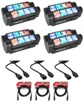 4) Rockville Spyder Led 8) Beam Moving Head Motorized Dmx Dj/party/club Lights. Fixed Price $485.50.