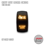 Orange Laser Led Rocker Switch 5 Pin Dual 20A 12V On Off - Rv Camp Lights. Fixed Price $10.95.