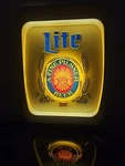 Vintage Miller Lite Beer Light Up Sign By Everbrite Electric #57-1267 Works. Fixed Price $42.50.