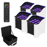 Chauvet Dj Freedom Par H9 Ip X4 Up Light Kit Pack White Sleeves & Xl Remote. Fixed Price $1910.40.
