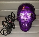 Classic 2005 Halloween Purple 8" Skull Head Strobe Light Lite F/x Flash Control. Fixed Price $18.99.
