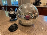 Elation 12" Glass Mirrored Disco Ball With Motor And Spot Light. Fixed Price $112.00.