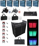 6) American Dj Dotz Matrix Led Wash/blinder Lights+dmx Control+facade+hazer+bags. Fixed Price $7087.05.