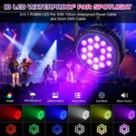U'king 18X15W Led Rgbw Waterproof Aluminum Alloy Light Stage Dmx Party. Fixed Price $71.99.
