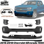 New Front Bumper Primed & Fog Lights Kit For 2016-2018 Chevrolet Silverado 1500. Fixed Price $448.08.