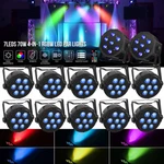 Rgbw 7 Led Stage Dmx Can Uplighter Lighting Effect Dj Disco Band Party. Fixed Price $148.79.