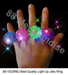 24 Big Light-up Jelly Rings Flashing Led Bumpy Rubber Party Wedding Dance Rave. Fixed Price $27.95.