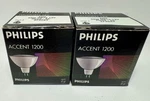 Philips Accent 1200 50W MR16 Halogen Bulb Exn 12V Flood 36 GU5.3 374983 Pack. Fixed Price $17.99.