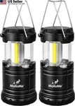 Mallome Led Camping Lantern, Battery Powered Lanterns For 2 Pack, Black. Fixed Price $15.66.