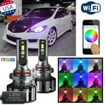 Rgb 9005 9006 Led High Low Beam Headlight Drl Fog Bulbs App Control. Fixed Price $65.99.