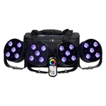 Colorkey CKU-6034 Mobilepar Hex 5 Light Fixtures 4-PACK W Carrying Case. Fixed Price $779.99.