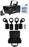 Chauvet Dj Ezpin Zoom Pack Spot Kit W/(4) Battery Fixtures+remote+bag+fogger. Fixed Price $426.94.