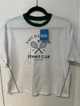 Nwt Dsg East Hampton Tennis Club Kids Shirt White Green Large Ringer Tee. Fixed Price $7.99.