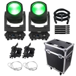 Adj FOCUS-WASH-400 Rgbacl Moving Head Light Fixtures Pair Case Idjnow. Fixed Price $4071.40.