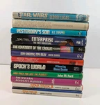 12 Vintage Science Fiction Book Club Editions Lot Star Trek Dr Who Wars Hc/dj. Fixed Price $21.24.