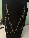 Silpada 925 Sterling Silver Chalcedony Smoky Quartz Triple Strand Necklace N2112. Fixed Price $55.00.