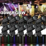 30W Spotlight Rgbw Led Pinspot Beam Lights Dance Party Dj Bar Spin Stage. Fixed Price $157.69.