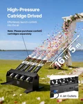 Vevor Electric Confetti Cannon Machine 4-SHOT Launcher Remote DMX512. Fixed Price $163.99.