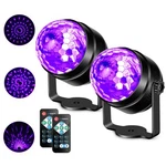 Litake Uv Black Lights For Glow Party, 6W Led Disco Ball 2 Pack,. Fixed Price $40.17.