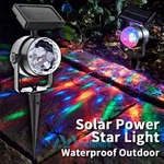 Much Solar Powered Rotating Garden Lawn Lamp Colorful Led Projection Spot Lights. Fixed Price $15.79.