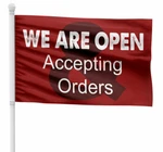 3'X5' Custom Rectangle Flag W/ Webbing And Grommets Free Shipping. Fixed Price $39.00.