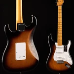 Fender 70TH Anniversary American Vintage Ii 1954 Stratocaster 2-COLOR Burst 352. Fixed Price $2599.99.