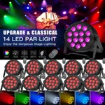 Uking 14LED Par Dmx Rgbw Strobe Disco Stage Beam Lighting W/remote Stand. Fixed Price $163.67.
