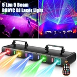 5 Lens Rgby Dmx Dj Disco Light W/ Laser Stage Effect Projector Beam With Remote. Fixed Price $137.99.