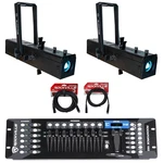 (2) Eliminator American Dj Ikon Profile Plus Rdm Gobo Projectors+dmx Controller. Fixed Price $719.98.