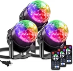 Sound Activated Party Lights With Remote Control Dj Lighting, Disco Ball. Fixed Price $36.99.