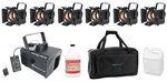 (6) American Dj Encore FR20 Dtw Dim To Warm White Fresnel Beam Lights+hazer+bag. Fixed Price $1259.94.