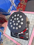 Technical Lg Spot 18 Professional Dj Led Light, 7" Diameter, 115VAC, Works. Fixed Price $30.00.