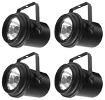 4) Eliminator Adj PL-1000 Compact Pinspot Par Lights Metal Casing PL1000EL. Fixed Price $191.96.